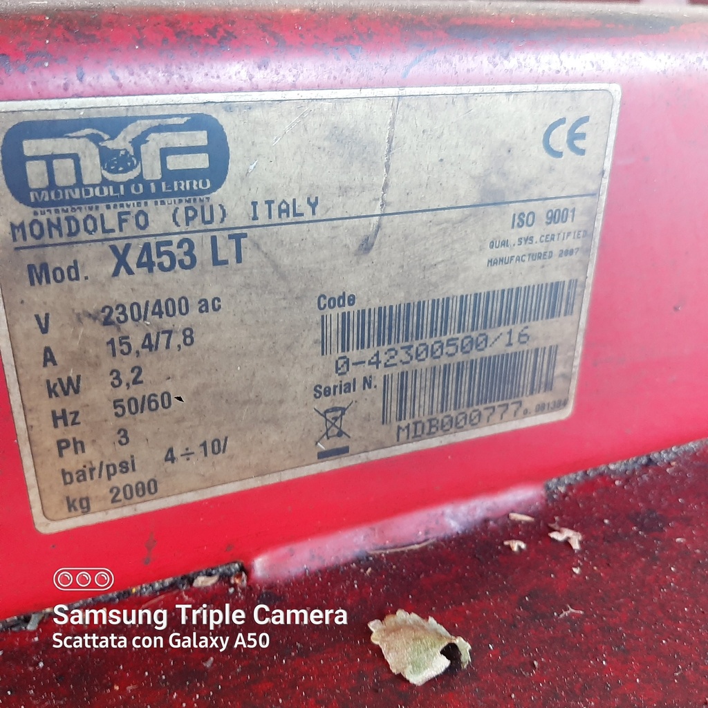 Ponte sollevatore Mondolfo Ferro TItan 435 LT