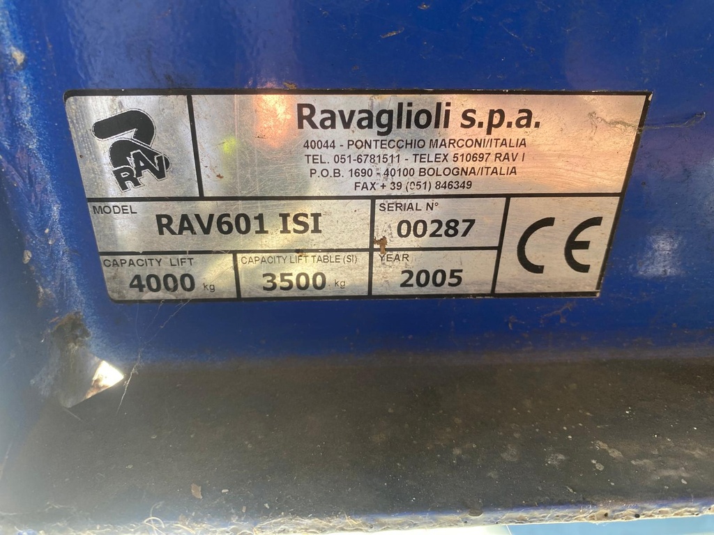 Ponte sollevatore RAV601 ISI 4000Kg del 2005