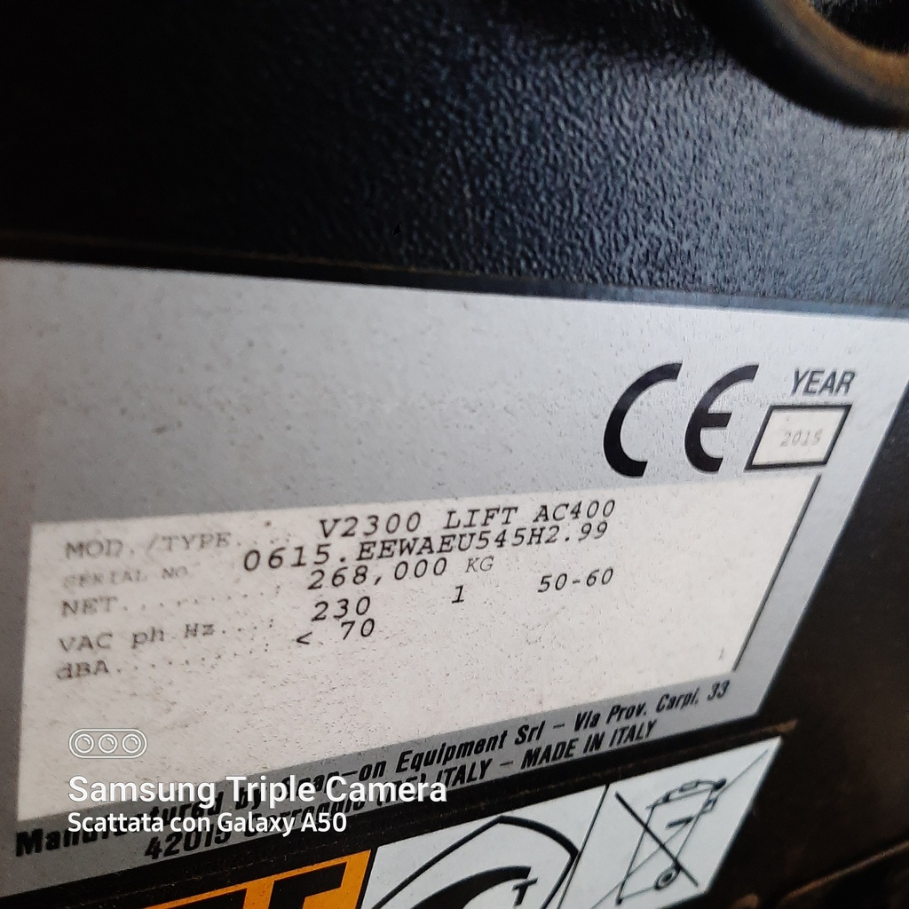 Assetto ruote V2300LIFT